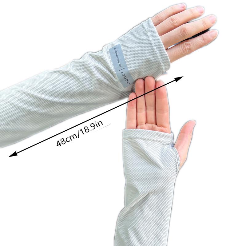 1Pair Ice Sleeves For Woman Men's Sun Protection Japanese Summer Outdoor UV Protection Loose Arm Sleeves Mountaineering Gloves