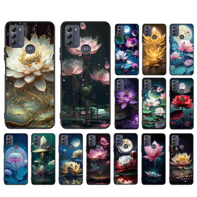 Coque de téléphone à motif de fleur de lotus pour Moto G84 G22 G32 G42 G52 G62 G53 G72 G60 G60S G100 G10 G20 G30 G13 G50 G 5G G Pure