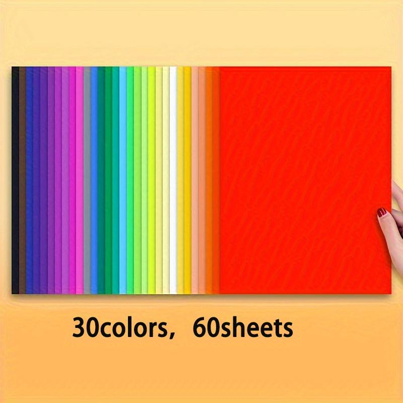 

60 листов цветного картона, 30 цветов картона 8,3 х 11,7 дюймов, 180 г/м²/65 фунтов, цветная бумага для поделок, декора вечеринок своими руками 60sheets
