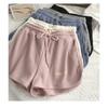 Waffle Sports Shorts Women's Summer Korean Version of Loose High Waist Home Wide Leg Hot Pants To Wear