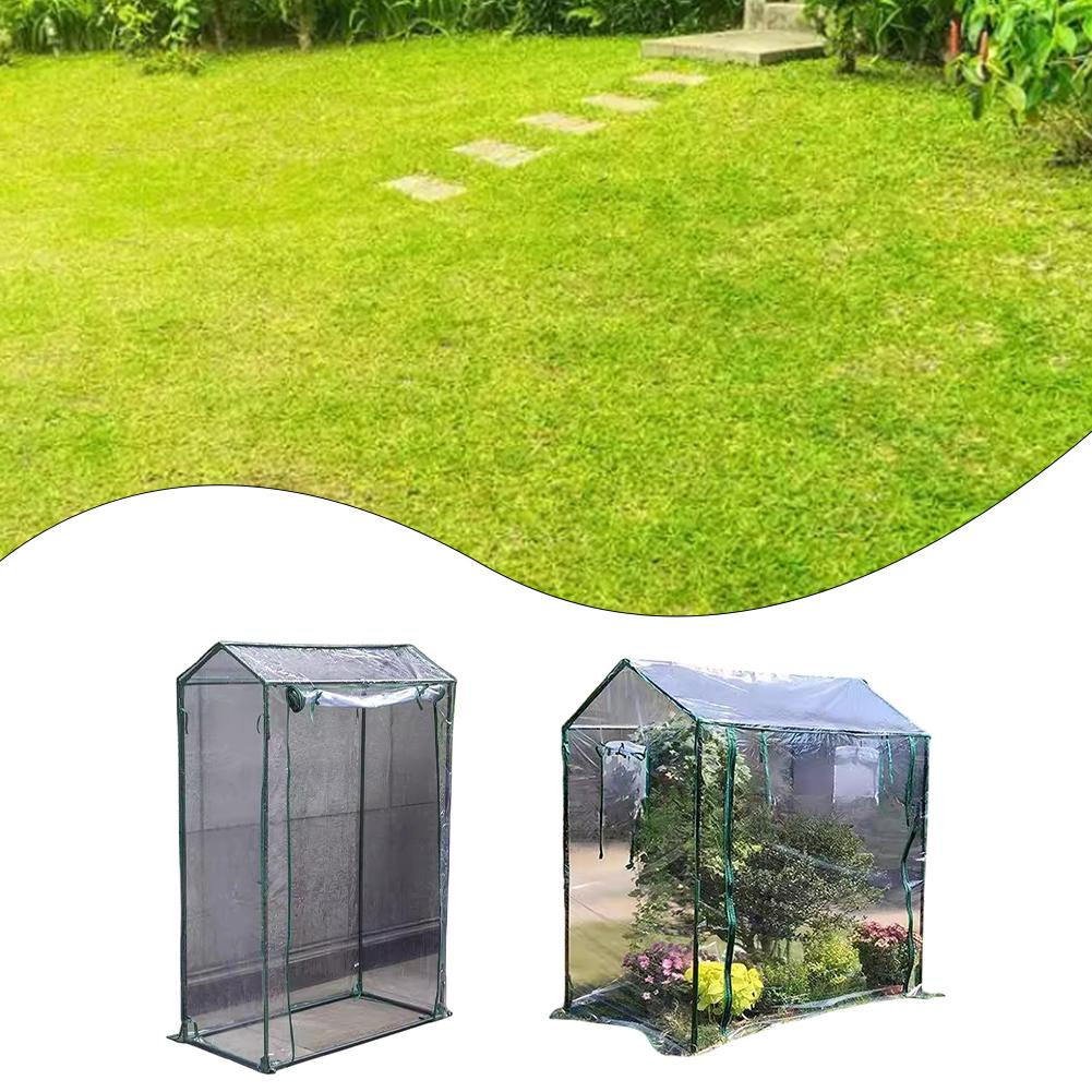 Für den Heimgarten Gewächshausabdeckung PVC Gewächshaus 100x50x150 cm Aluminiumfolie Gewächshaus Viel Platz zum Wachsen Bequemer Zugang
