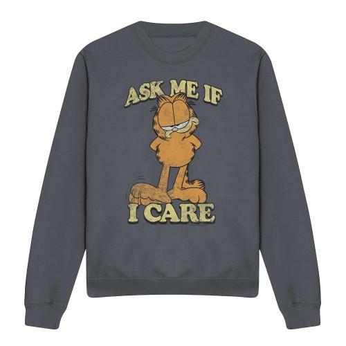 Garfield Unisex Adult Ask Me Sweatshirt