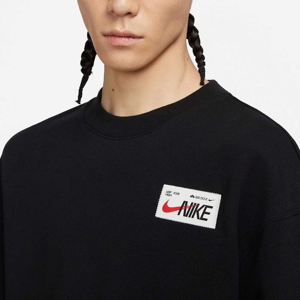 Nike Year Of The Rabbit CNY Series Letter Logo Crew Neck Sweatshirt Men Sportswear Black FD4059-010