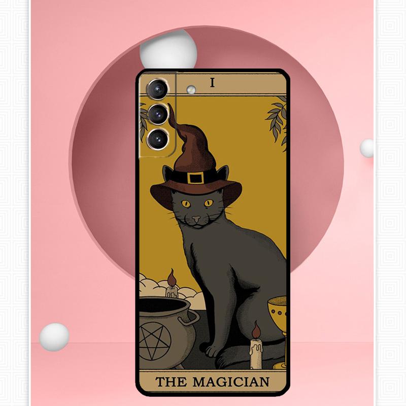 Cats Tarot Witchcraft Case For Samsung Galaxy S25 Ultra S20 S21 S22 S23 S24 Ultra S9 S10 Plus S25 FE Cover Funda