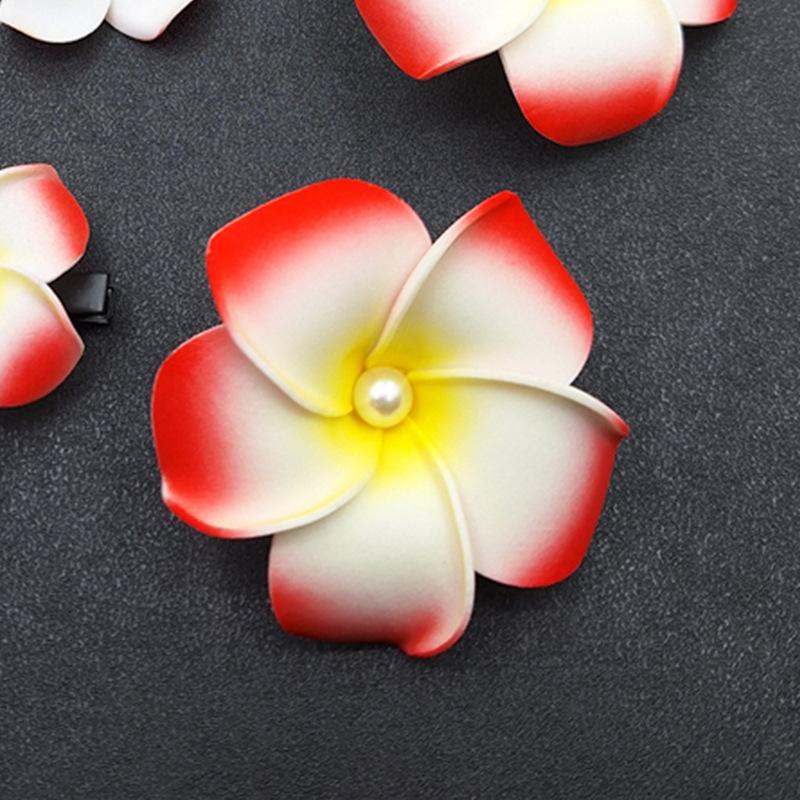 Simulated Colored Egg Flower Hair Clip Headpiece Cross-border Spot 4-11cm Beach Tourism Vacation Dai
