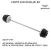 Yamaha MT-09/FZ-09/XSR900 15-23 Front & Rear Axle Protection Anti-Fall Balls