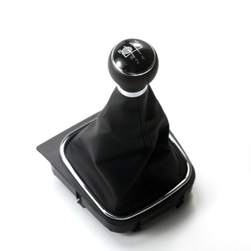 

Car Accessories 5/6 Speed Car Gear Shift Knob Lever Shifter Handle Stick With Gaiter Cover Fit For VW Golf Jetta MK5 MK6
