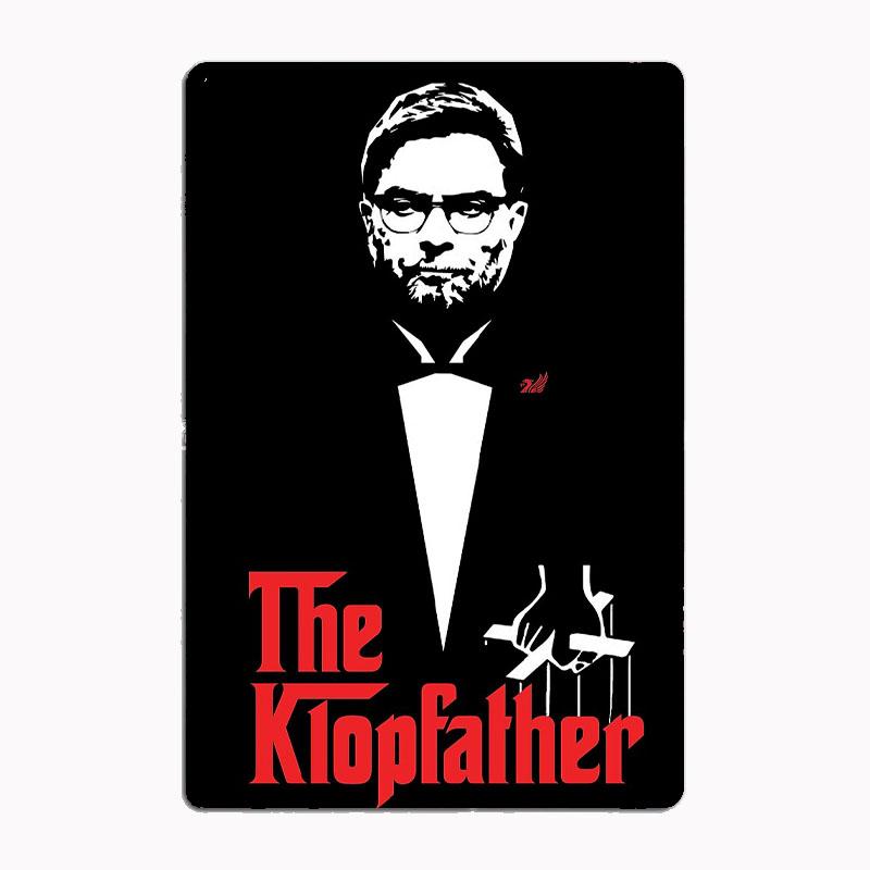 Jürgen Klopp för Alla Liverpool-Fans Metallskylt Affischer Garage Anpassad Heminredning Rumsinredning Väggdekor