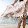 2-in-1 Convertible Towel & Backpack Wearable Oversized Beach Bag with Inner Zip Pocket Quick-Dry Packable Mat