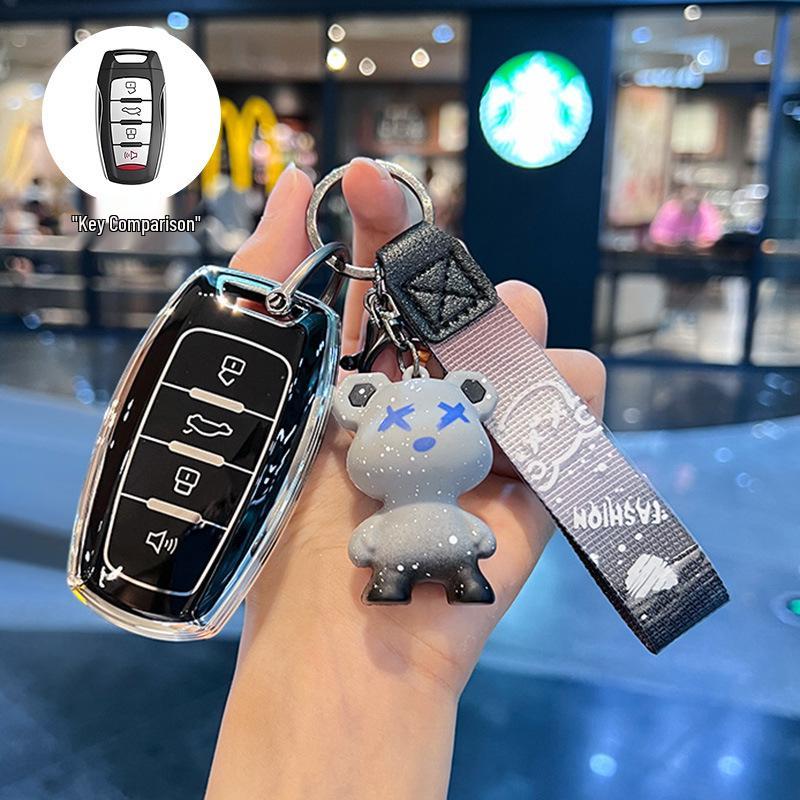 Key Cover for 2024 Haval Big Dog: Fits 23mm Chitu H6, 22mm New H9 Buckle, 19mm Old M6 Case - Simple Design