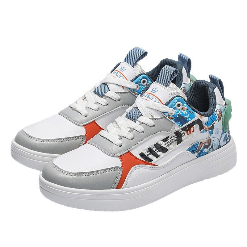 Raw shoes Large size widened and enlarged autumn waterproof student board shoes Youth casual shoes
