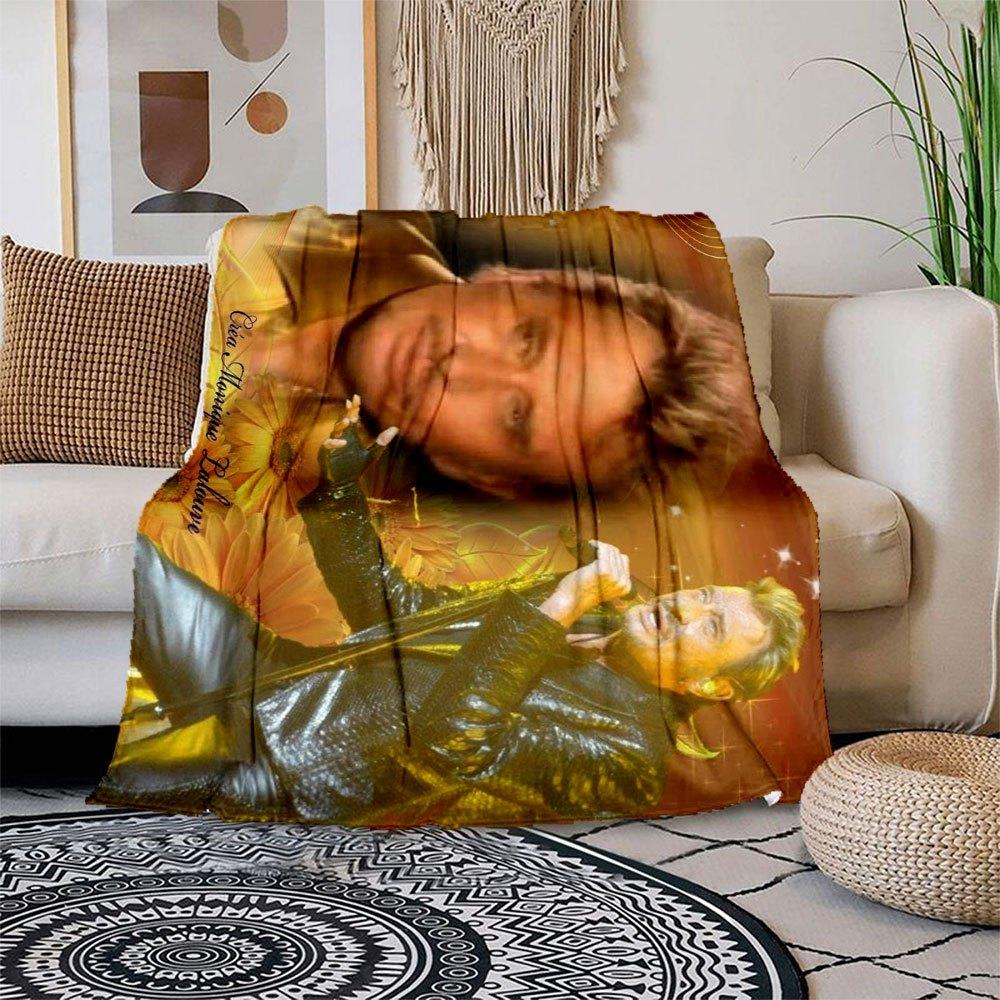 

Golden Sunflower Dreamscape PosterBlanket Flannel Throw Blanket for Sofa, Bed, Travel, Camping, Office, Couch, Chair, And Bed Gift for Chris 150x180cm