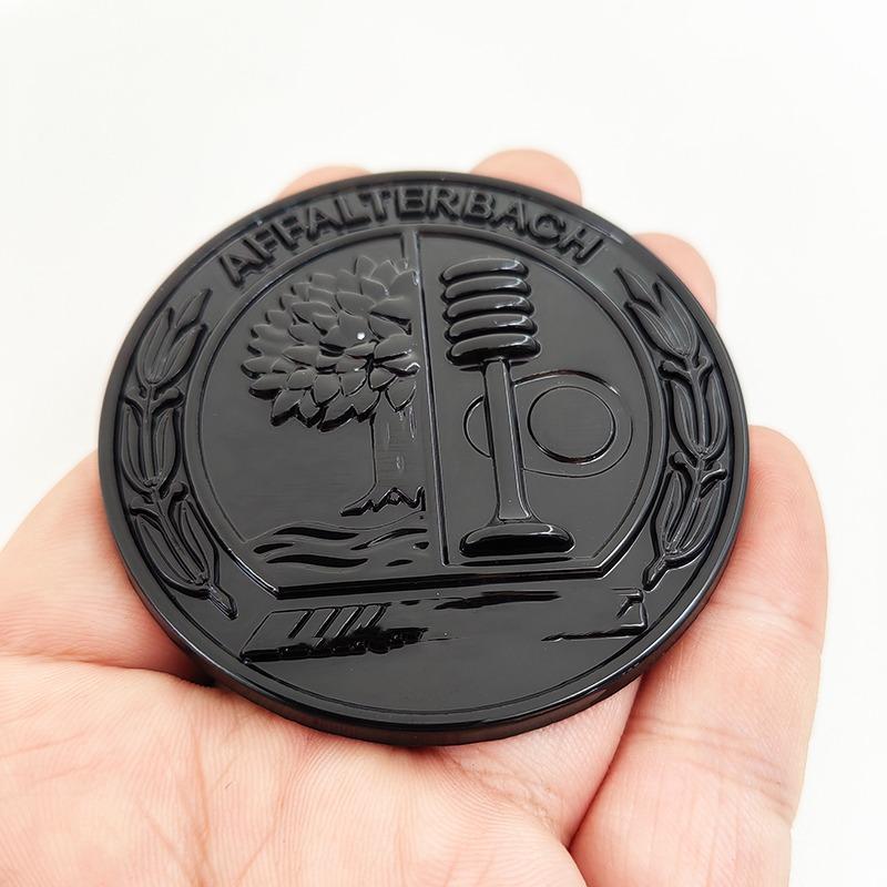 3D-Metallbaum, 65 mm, Chrom, Schwarz, Logo-Emblem, Auto-Rückseitenabzeichen für ACE, GLA, GLC, GLE-Klasse, Aufkleber, Zubehör