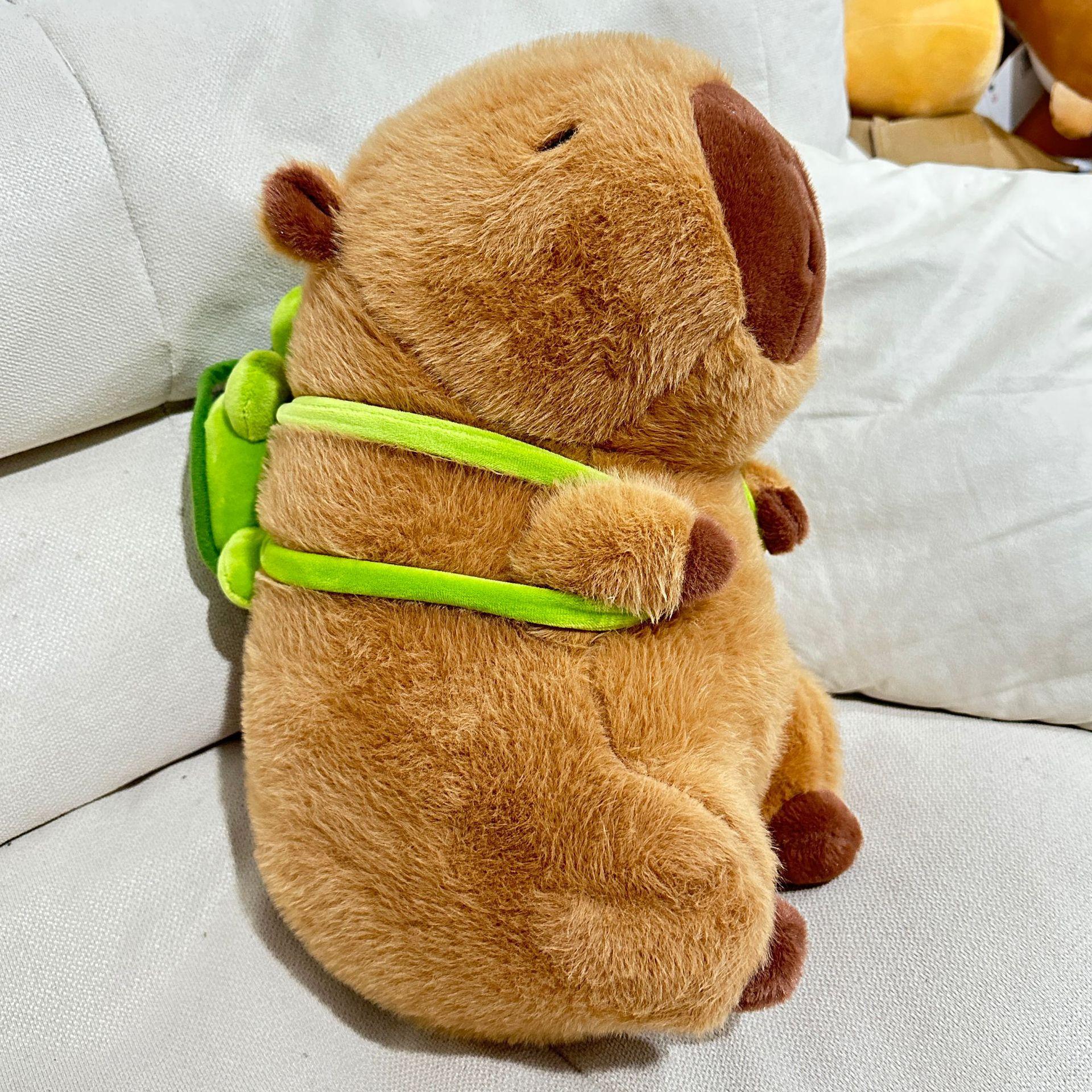 

Internet Celebrity Capybara Doll Plush Doll Turtle Shell Backpack Capybara Children s Gift 23cm верблюд
