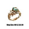 with Green Stone Trendy Rings Fade-Resistant Personalized Rings  Jewelry Accessories