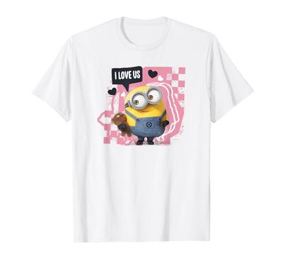 Minionid Sõbrapäev Ma armastan meid Bob Mängukaru T-särk