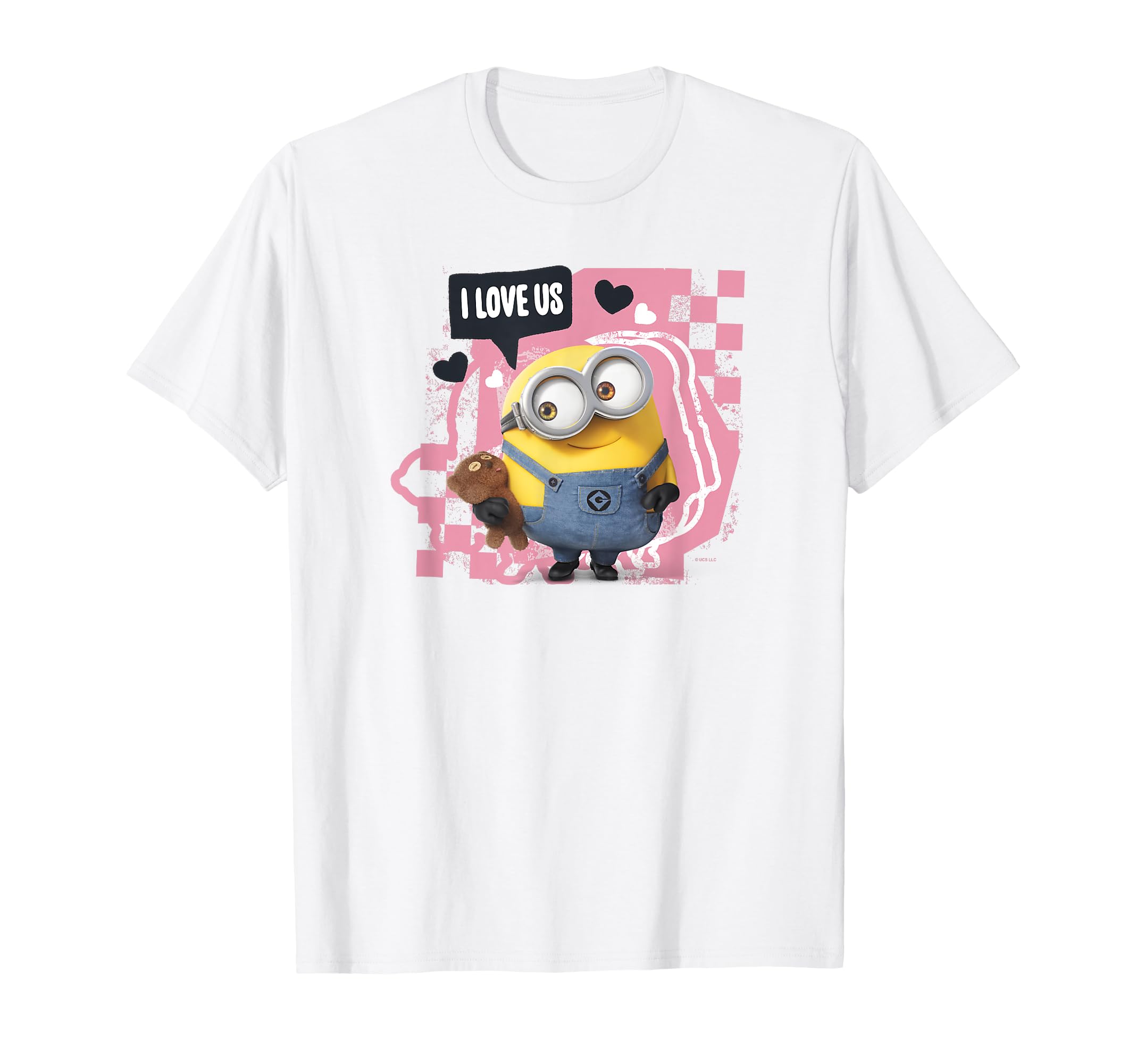 

Minions Valentine s Day I Love Us Bob Teddy Bear T-Shirt