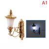 1:87 Miniature Led Lamppost Wall Light Model Diy Micro Landscape Architectural
