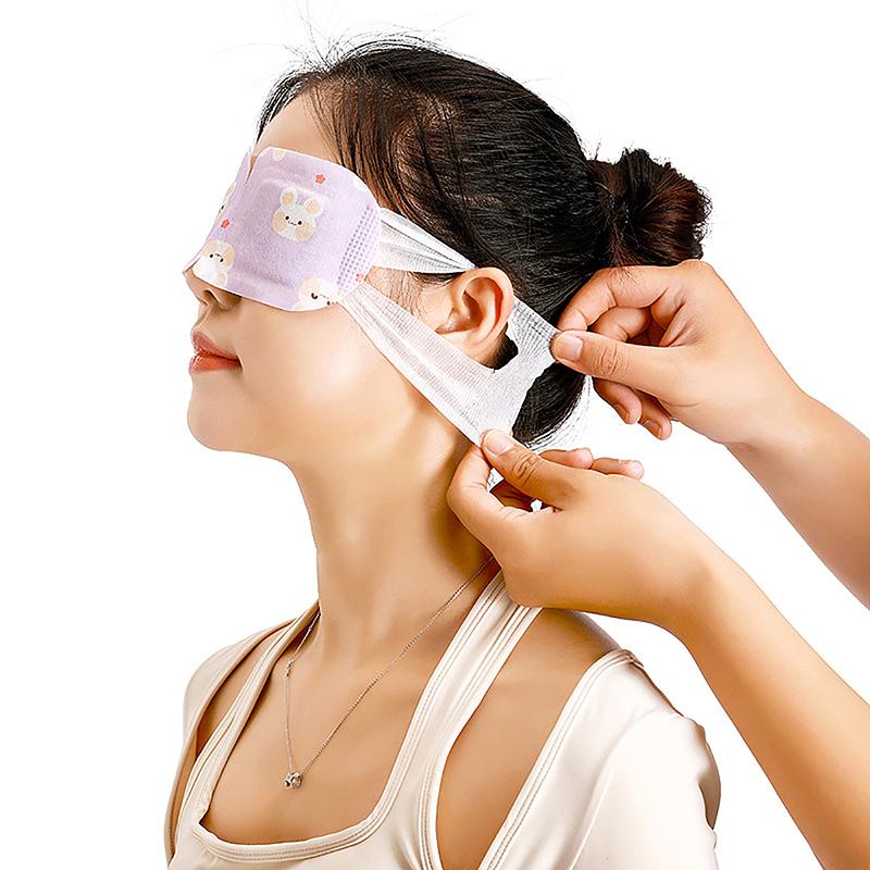 1 szt. Ciepła parowa maska na oczy do spania, masaż oczu, kompres, pielęgnacja oczu, relaks, usuwanie cieni pod oczami, jednorazowa parowa maska do spania