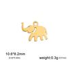 5 Pieces of Animal Stainless Steel Jewelry Made of Dragonfly Butterfly Cat Elephant Dolphin DIY Bracelet Accessories as Gifts