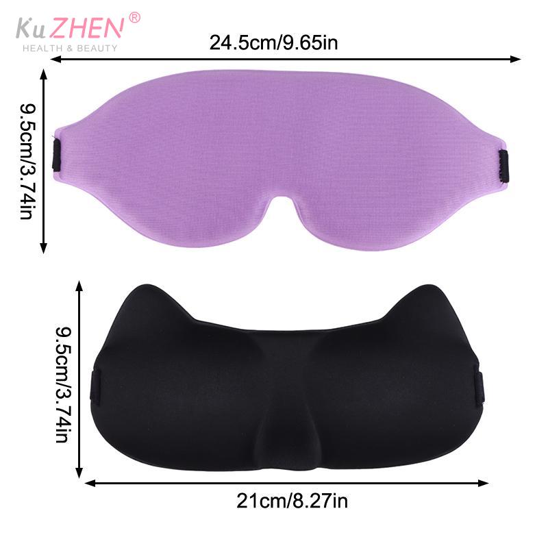 3D Sleeping Eye Mask Soft Skin-Friendly Breathable Light Blocking Eye Cover Travel Rest Lunch Break Blockout Light Eyeshade