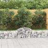 VidaXL Arched Gabion Baskets 6 Pcs 200x30x40/60 Cm Galvanized Iron, Gabion, Gabion Cage, Gabion Wall Basket, Wall 3146051