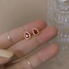 French Vintage Elegant Water Drop Gemstone Daily Wear Earrings