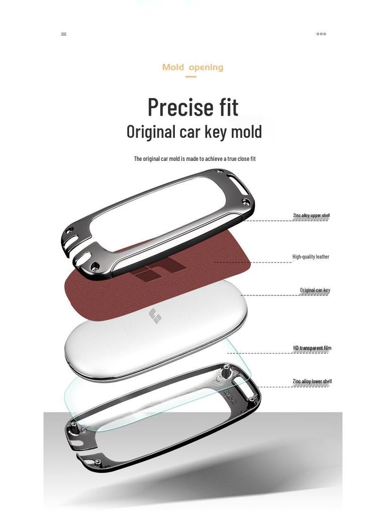 Compatible Ideal L7 Key Cover for 2023 Ideal One L8 Car, Protective Shell with Key Buckle for Men and Women