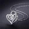 Cynlsum Dog Memorial Gifts Remembrance Necklace: Loss of Dog Sympathy Gift Heart Shape Pet Necklace for Women Pet Lovers Puppy Bereavement Gift