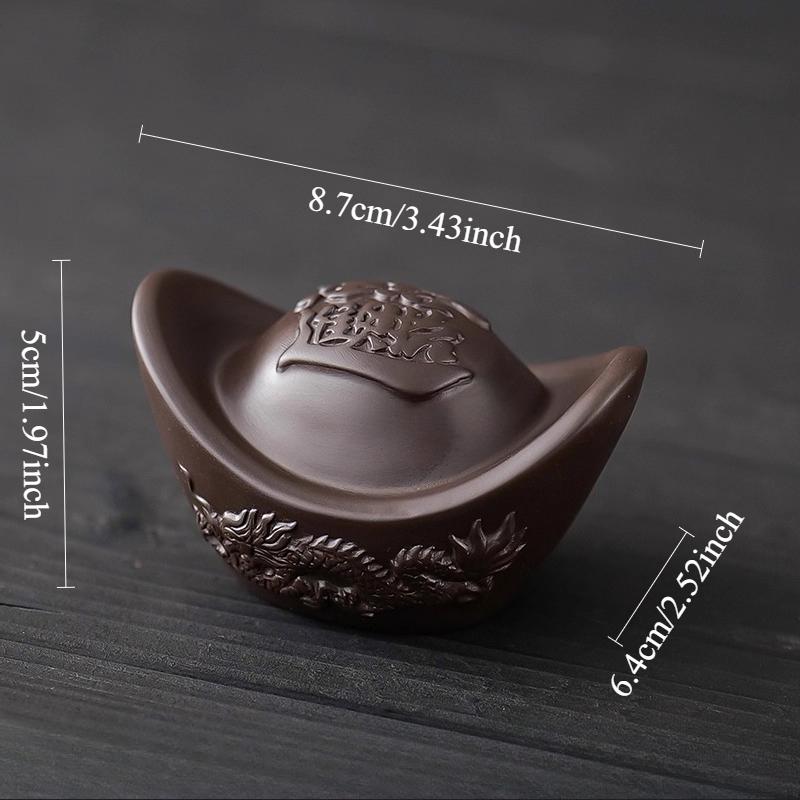 

Purple Clay Ingots Cover Tea Ceremony Accessories Household Purple Clay Teapot Lid Bowl Lid Holder Decorative Ornaments