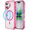 Case for 17 16 15 14 13 12 Pro Max Transparent Magnetic Protective Cover Full Coverage Wireless Charging Shock Proof Tough Shell