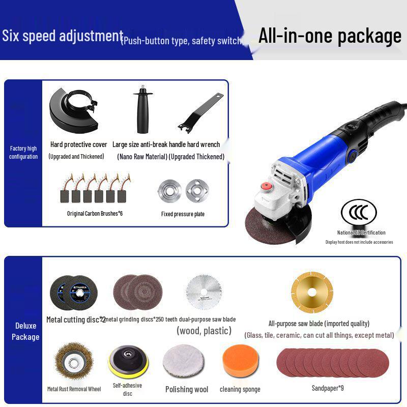 Compact Multifunctional Angle Grinder & Polisher