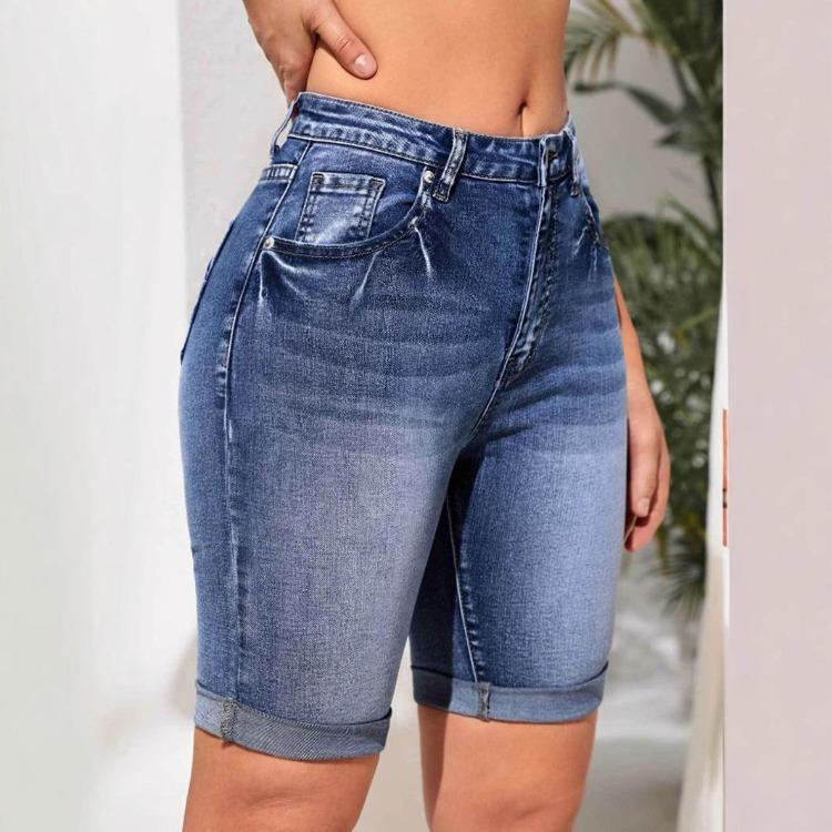 Women Skinny Slim High Waist Denim Shorts Summer Jeans Shorts