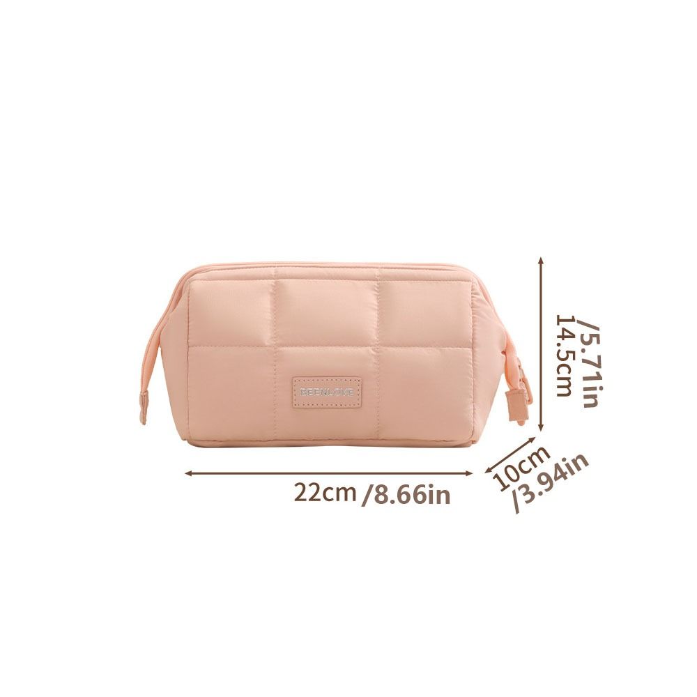 Wide-open Makeup Organizer Handheld Toiletry Storage Bag Trendy Women  Cosmetic Bag  Outdoor