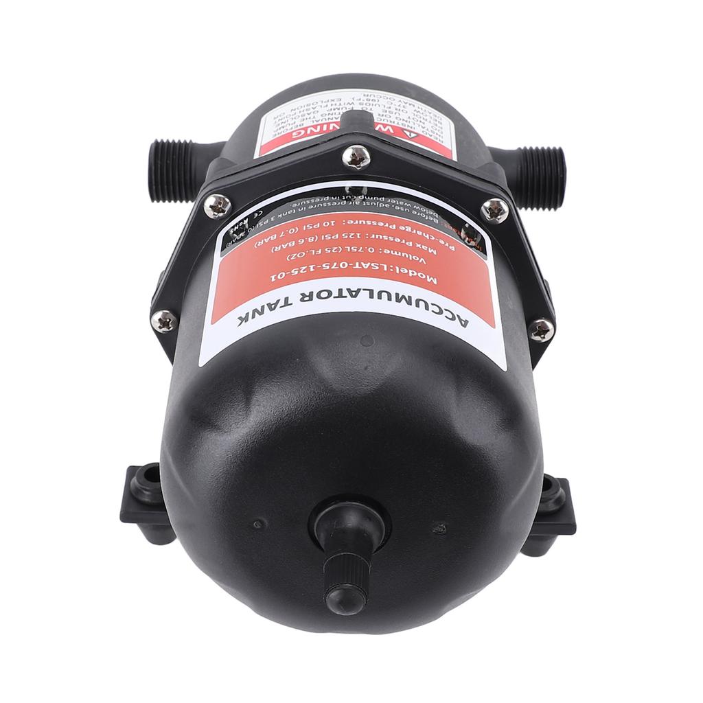 0.75L Mini Pressure Tank with Clamps 1 2 MNPT Port Pre Pressurized Accumulator Tank for RV Boat Trailer Maximum 125PSI