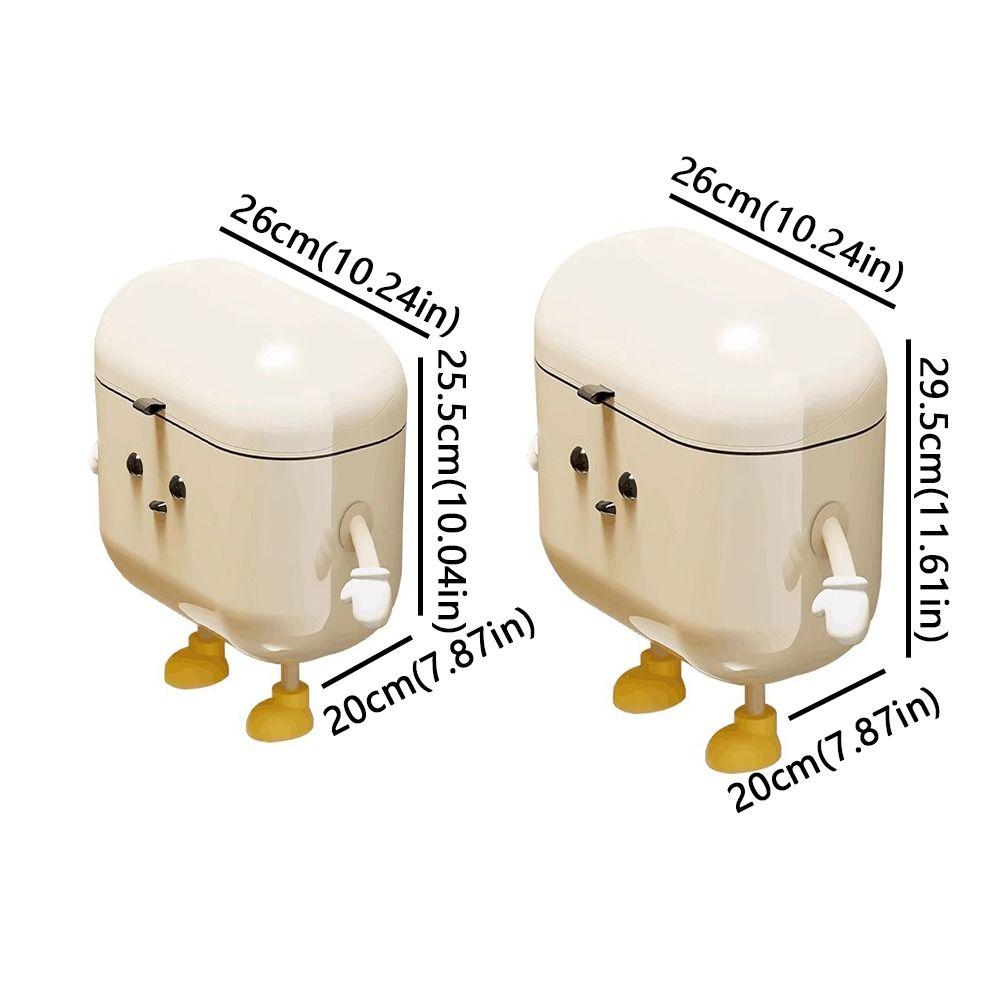 9L/12L Litter Bins Cartoon Wastebasket Cute Recycle Bin  Bathroom