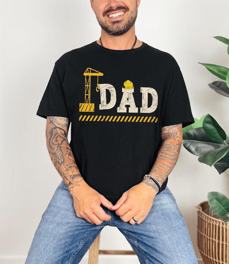 

Construction Worker Father s Day Gift T Shirt for Dad Engineer Fathers Vintage Cotton Short Sleeve Graphic T Shirts Unisex Tee 5XL різнокольоровий