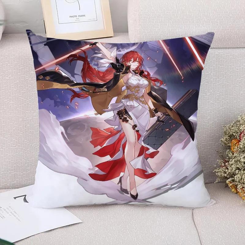 Pillow Cases Decorative Cushions Cover for Sofa Honkai Star Rail Pillowcases  Cushion Covers Pillowcase Car Decoration Body