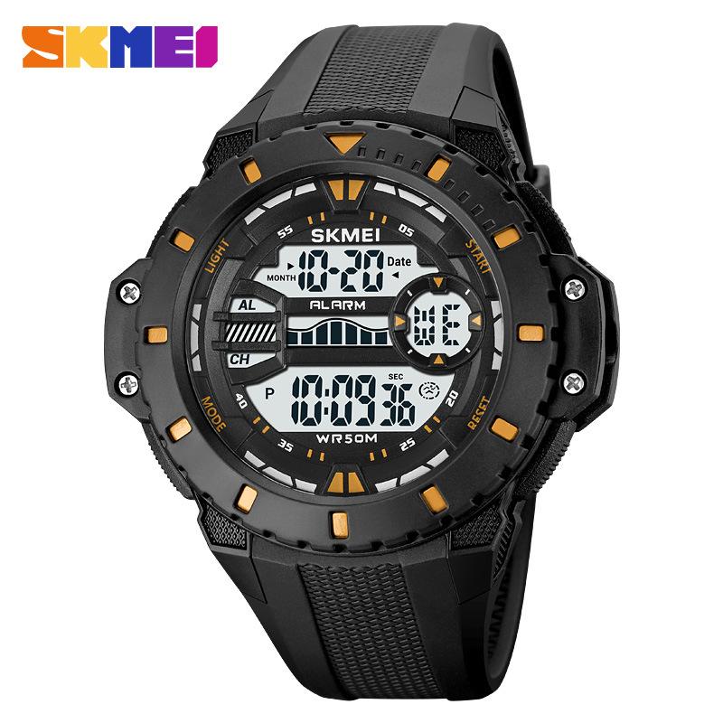 Sports large dial male student waterproof electronic watch fashionable men's watch wrist
