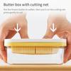 Rectangular Butter Dish with Cutter Temperature Resistant Cuttable Design Butter Container Kitchen Storage Container with Lid
