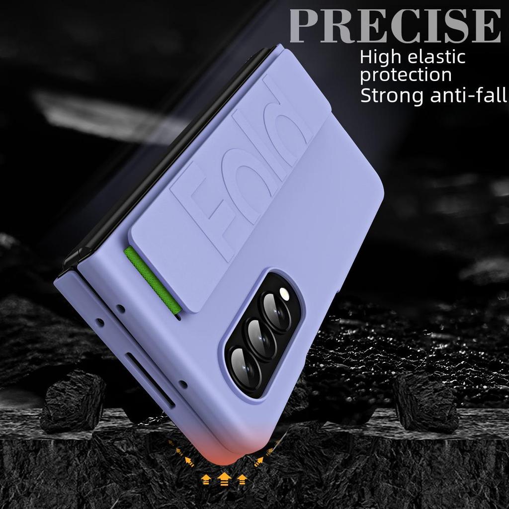 "Protective Case with Elastic Wristband for Samsung Z Fold6/5/4/3/2 - Anti-Fall, Folding Screen Compatible"