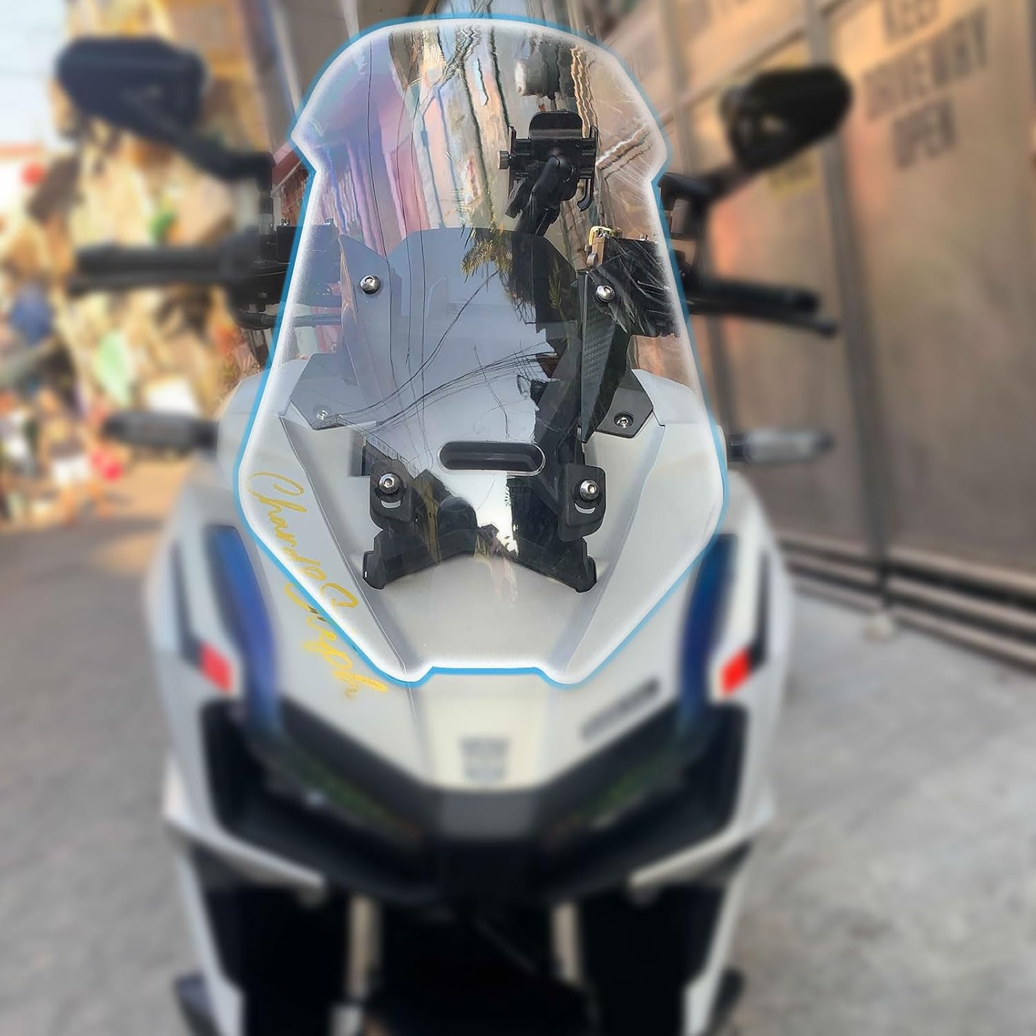 

Motorcycle Flyscreen Windshield Windscreen Wind Defelctor Front Fairing Visor Viser fit for HO&N&DA ADV 150(2019-2023) ADV 160 (2023-2024) Wind чистый