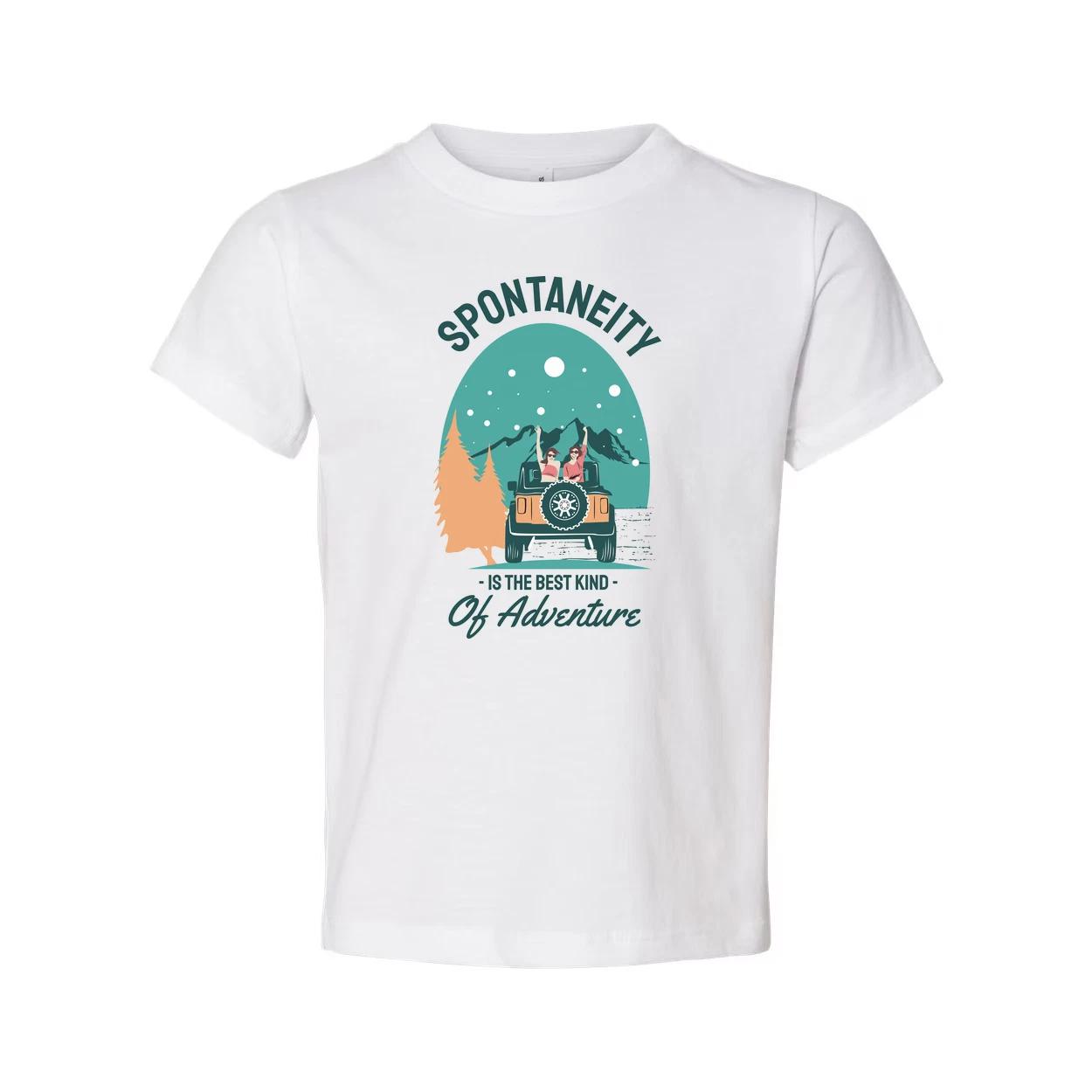 

Spontaneity Is The Best Kind Of Adventure Graphic Tee For Outdoors Enthusiasts A L