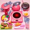 Children'S Educational Simulation Play House Kitchen Toy Set Girl Simulation Cooking Tableware Kitchen Set Gifts Toys For Girls
