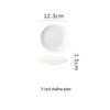 Pure White Ceramic Shallow Dinner Plate