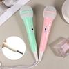 3.5Mm Jack Wired Microphone Lightweight Singing Mechine Home Kids Musical Toy Easy Use No Battery Portable Handheld Microphone