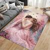 Romantic Angel Couple Carpet suitable as a non-slip mat for the living room or bedroom sofa
