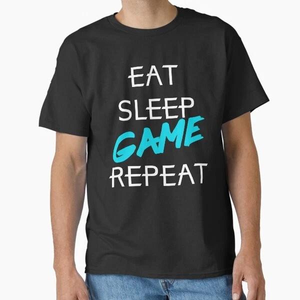 Eat Sleep Game Repeat Classic Tshirt Made In Usaaus Tshirt S2xl S
