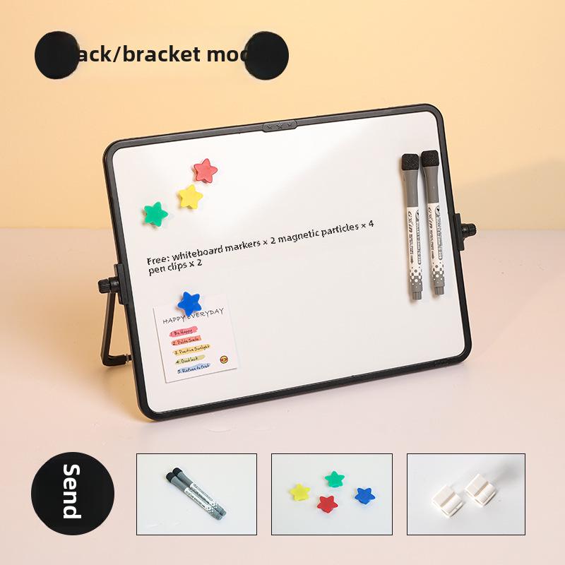 Funik Dubbelsidig Magnetisk Raderbar Whiteboard för Barn - Skriv- och Ritbord för Skrivbord med Ställ