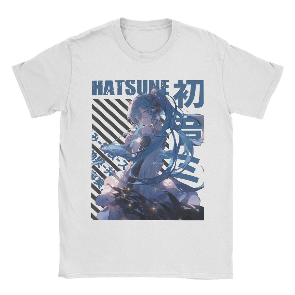 The Diva Hatsunes Mikus T Shirt for Men Women Cotton Novelty T-Shirt Round Collar Tee Shirt Short Sleeve Tops Plus Size